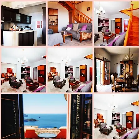 Traditional Panoramic Sea View House Lákones