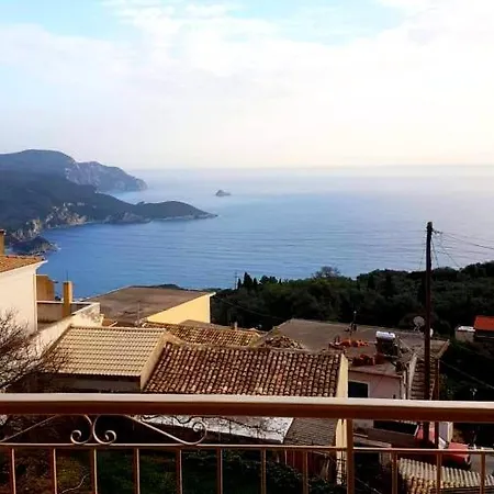 דירה Traditional Panoramic Sea View House Lákones