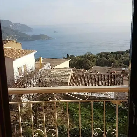 Traditional Panoramic Sea View House Apartment Lákones